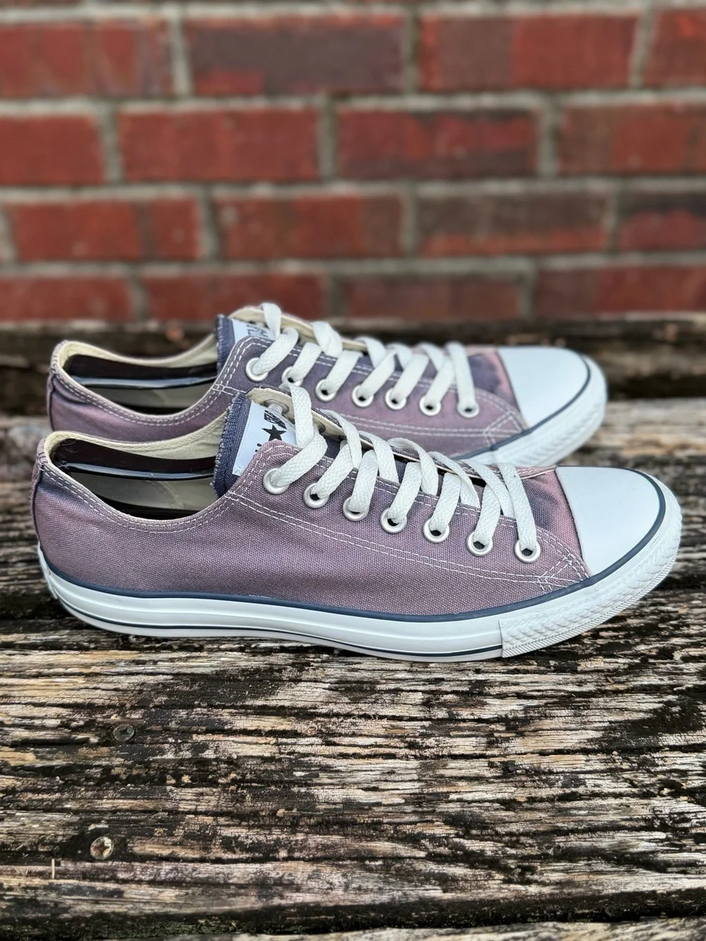 Converse Chuck Taylor All Star Unisex M-9 W-11 Blue Low Top Canvas Sneakers X2 - Picture 2 of 14